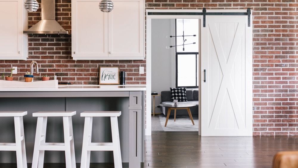 Phoenix exposed brick barn door